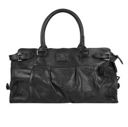 Travel Holdall, Leather, Black/ Check, ITTIVGRO58GAL, 3*